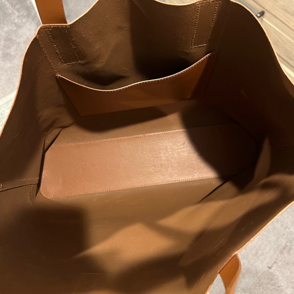 Everlane Brown Leather Tote Bag - Picture 3 of 5
